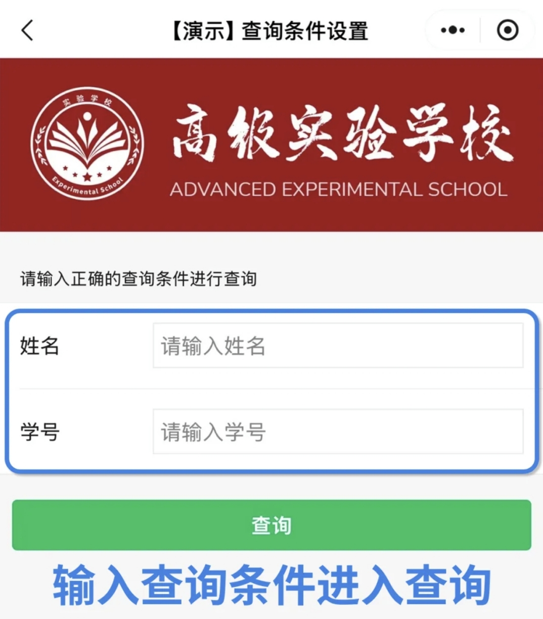 什么是查询条件？易查分电脑端教程