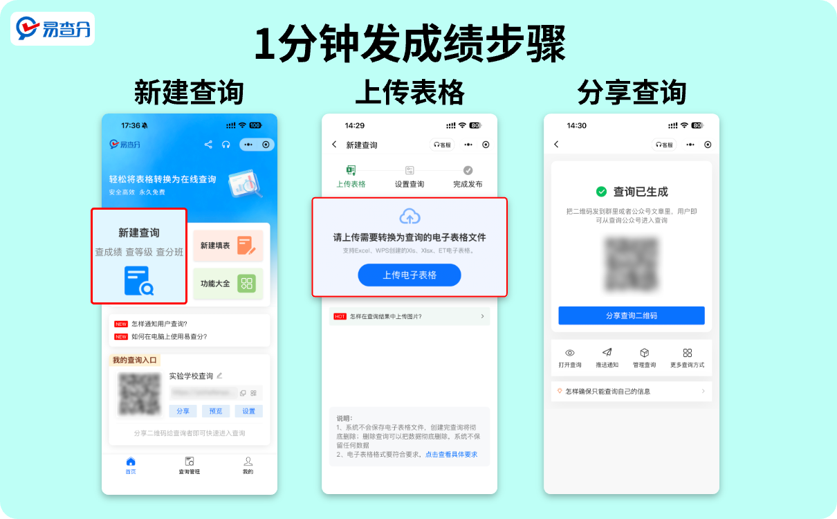 三步发成绩步骤